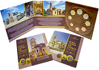 Cyprus euro coins in a three-ply brochure